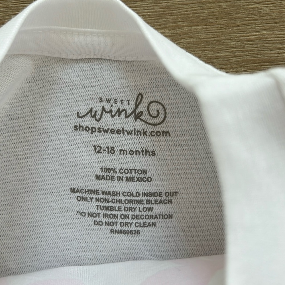 Sweet Wink Toddler Girl Bows Print Short Sleeve T-Shirt 12-18 months 2T 3T - Picture 3 of 5